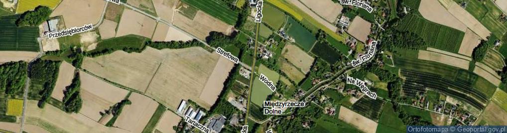 Zdjęcie satelitarne Ligocka ul.